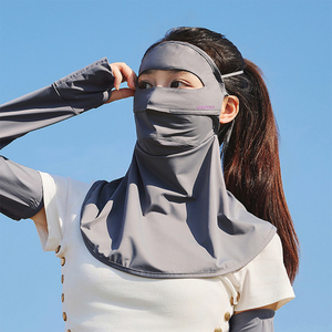遮全脸防晒面罩女防紫外线夏季骑行脸基尼护颈部冰丝开车遮阳口罩