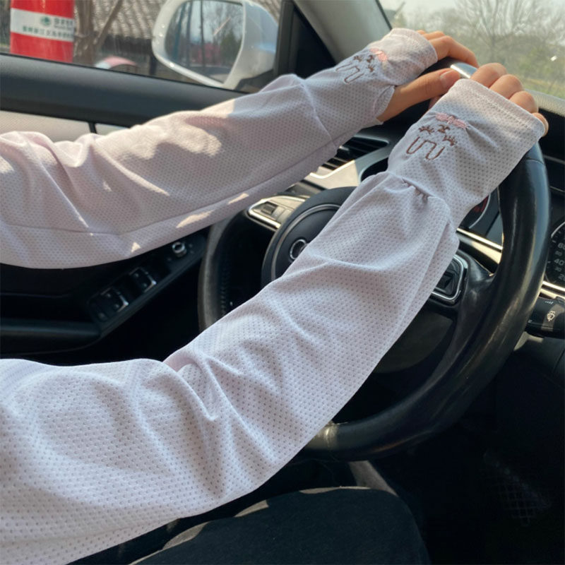 SUMMER LOOSE SUNSCREEN ICE SILK SLEEVE SLEEVE FOR WOMEN DRIVING CYCLING SUMMER BREATHABLE SUNSHADE THIN ARM ARM GLOVES
