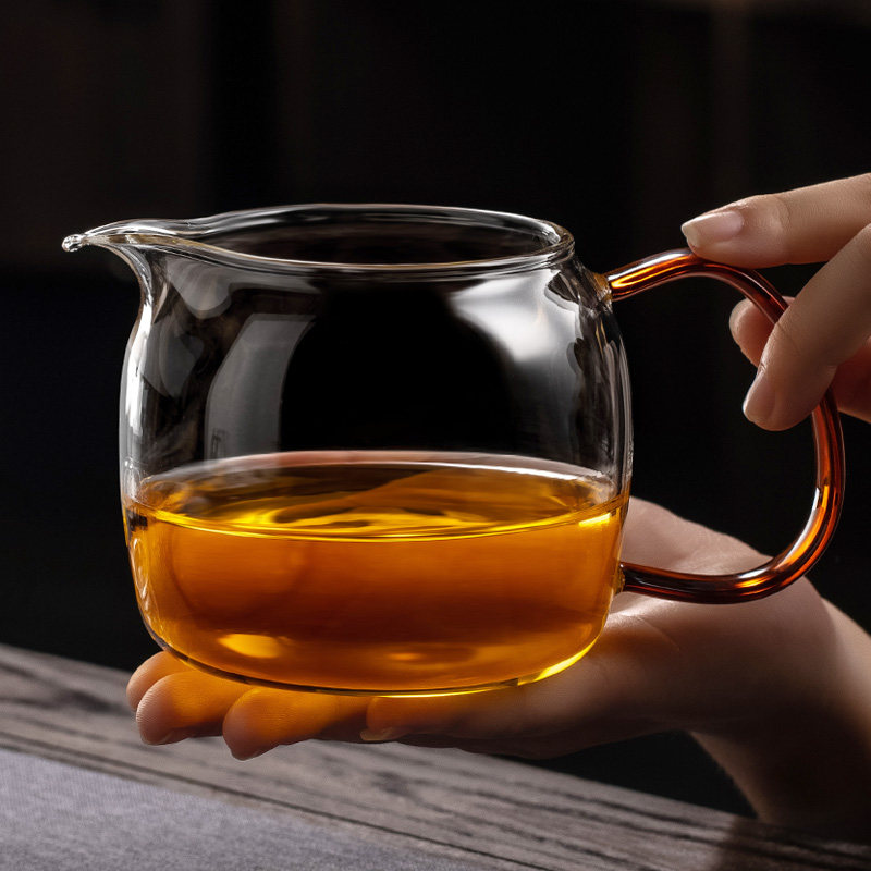 2026新款公道杯大容量加厚耐热玻璃高档大号茶海泡茶分茶器500ML图片