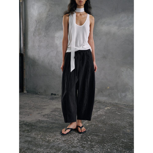 Hello September 开售立裁宽松气球休闲裤M60356