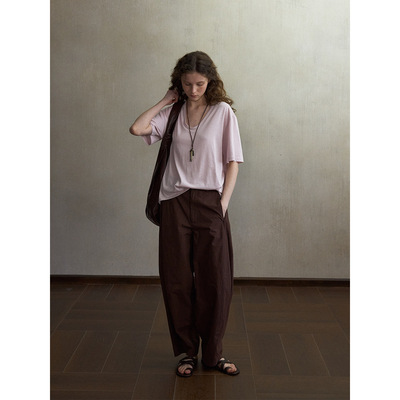 Hello September 宽松显瘦T恤简约百搭基础款短袖上衣M60359