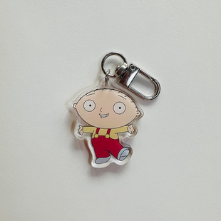 半饺铁盒 饺子Brian恶搞之家FamilyGuy周边可爱搞怪书包包挂件配