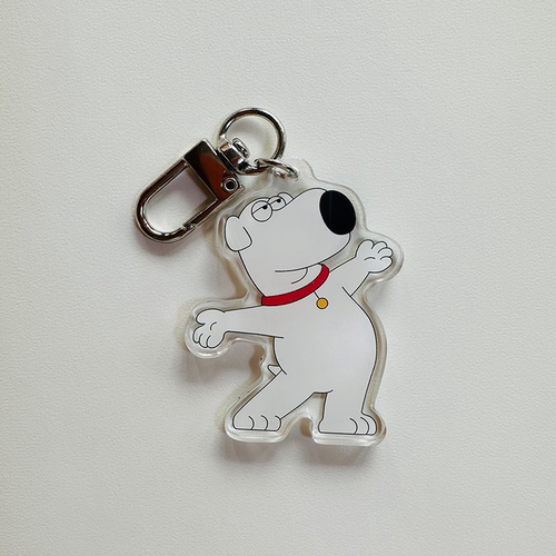 半饺铁盒 Brian布莱恩恶搞之家FamilyGuy可爱搞怪书包包包挂件配