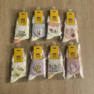 小博士女宝宝夏天网眼袜子薄款网孔透气夏季儿童中筒薄网袜子