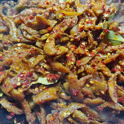 湖南桂东香辣魔芋干下饭菜