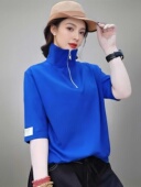 时尚 宽松大码 T恤女纯棉半袖 洋气遮肉显瘦休闲复古设计感女上衣潮