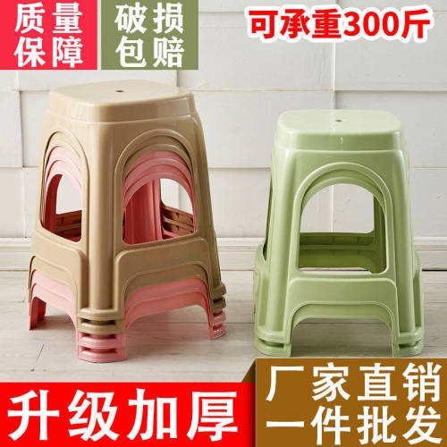 塑料凳子家用加厚成人餐桌椅子方凳圆凳板凳塑胶凳子高凳