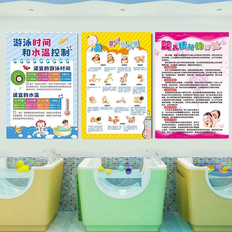 游泳馆制度牌海报宣传墙贴纸