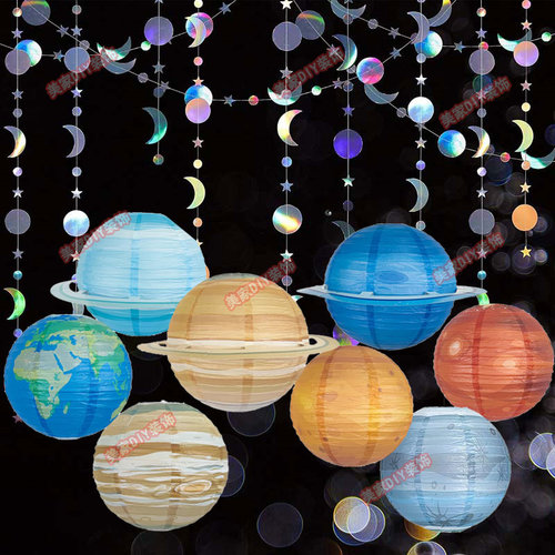 幼儿园教室走廊顶棚吊饰太空挂饰