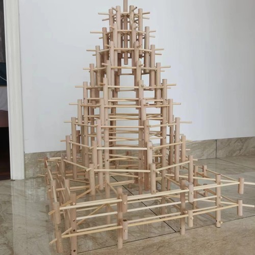 侗族鼓楼木结构模型