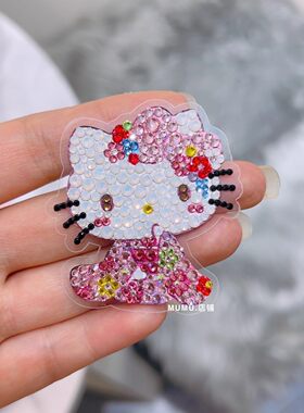 mumu饰品樱花kt小美系列贴纸手机壳贴纸耳机盒装饰品手帐包贴贴