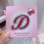 ins风格 mumu饰品 24个大写字母水钻贴纸手帐本手机壳贴贴个性 贴纸