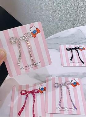 mumu手作饰品飘带蝴蝶结水钻贴纸手帐贴贴手机贴纸