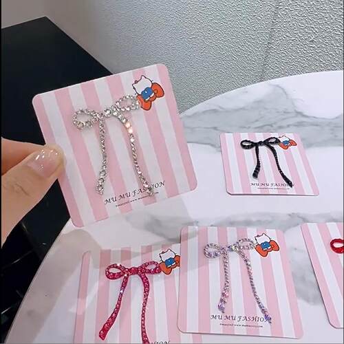 mumu手作饰品飘带蝴蝶结水钻贴纸手帐贴贴手机贴纸