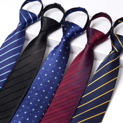 拉链式领带男士正装商务结婚礼潮