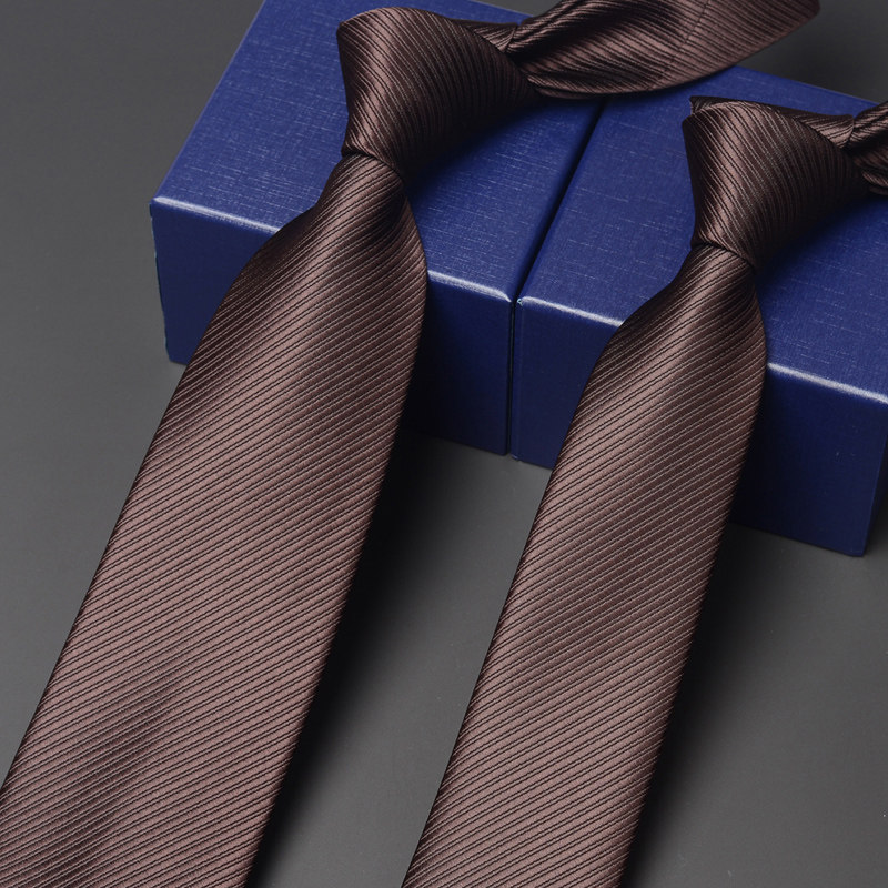 咖啡色纯色领带男士正装商务8cm职业工作韩版窄6cm黄色金条纹轻奢,服饰配件/皮带/帽子/围巾,领带,淘宝优惠券,粉丝福利购,淘宝优惠卷