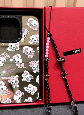 C家磁吸MagSafe蝴蝶结顽皮兔子适用苹果16pro手机壳iphone15promax星星黑色兔子14plus卡通17日韩可爱17PRO女