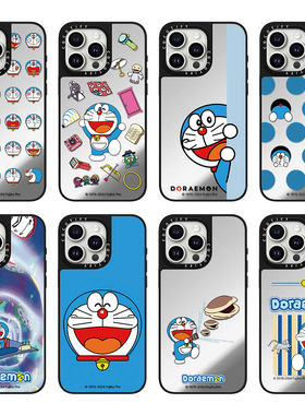 C家卡通Doraemon哆啦A梦适用iphone16手机壳15promax17苹果14pro可爱叮当猫13镜面磁吸15蓝胖子17PRO新plus