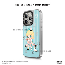 C家Magsafe磁吸POPMART泡泡宝宝壳适用苹果16Pro17镜面亚克力保护套iPh15Pro潮流圣罗兰防摔保护壳情侣男女