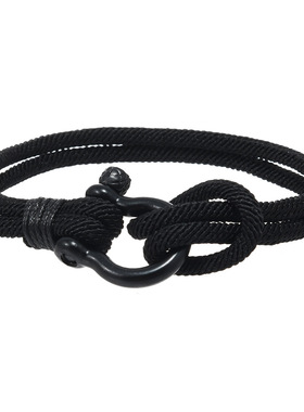 简约轻奢编织手链U型扣男女通用