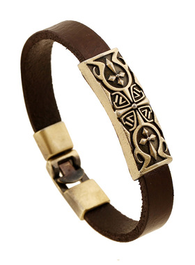 欧美手链牛皮简约复古