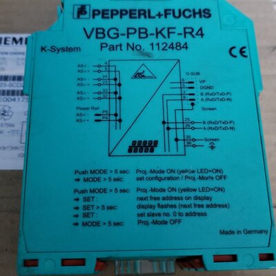 询价购-倍加福 VBG-PB-KF-R4 112484 ASI 网关可维修-