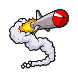 卡通飞弹汽车贴纸创意个性导弹车身保险杆摩托车遮痕防水反光装饰