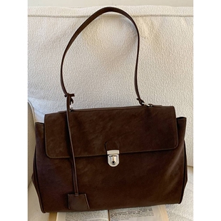 官方正品复古大容量手提包女士包包冬季新款简约高颜值单肩通勤托