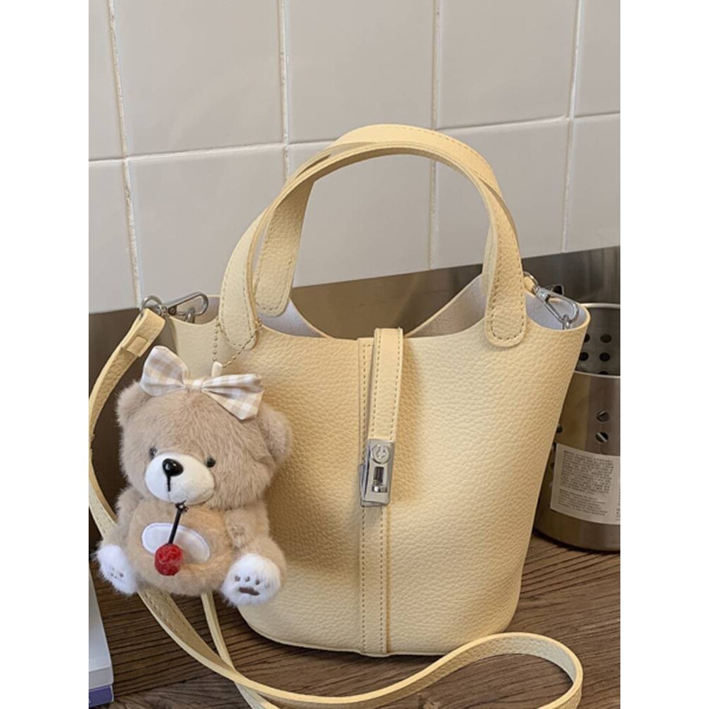 官方正品韩版手提菜篮子包女包包2026春季新款时尚高颜值水桶包洋