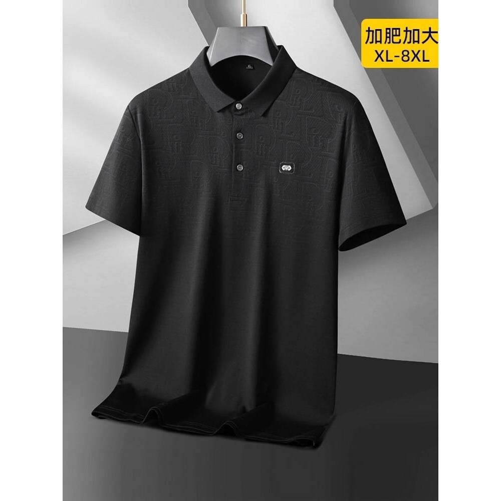 官方正品2026夏季新款中老年大码男装经典休闲T恤宽松舒适POLO衫