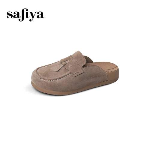 Safiya/索菲娅2025年秋新复古外穿包头休闲AB版勃肯鞋SFD3110074