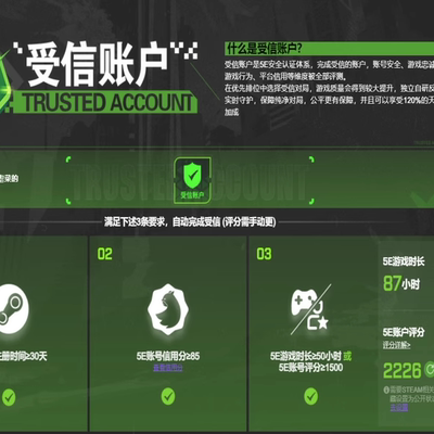 5E-CSGO扫脸账号极速发货