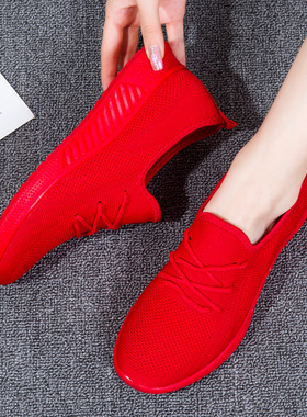 老北京布鞋女软底妈妈鞋闰月小红鞋跑步鞋运动鞋女单鞋平底休闲鞋