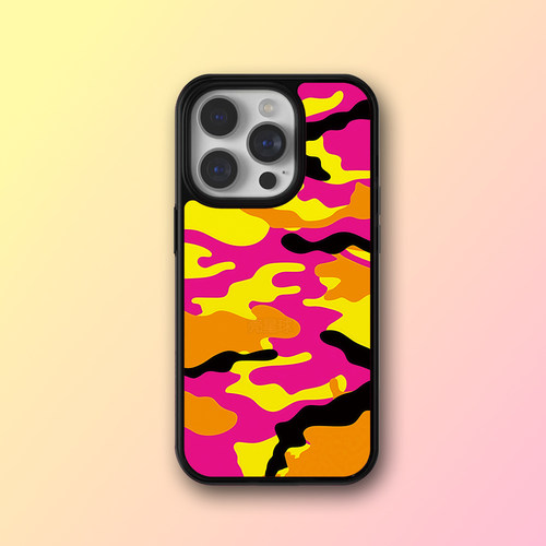 WF同款黄红迷彩条iPhone16手机壳