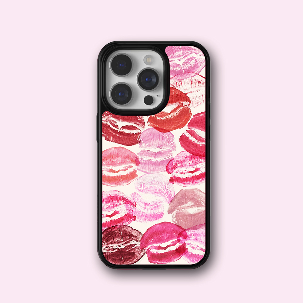 粉色系超甜美红唇印集合手机壳16
