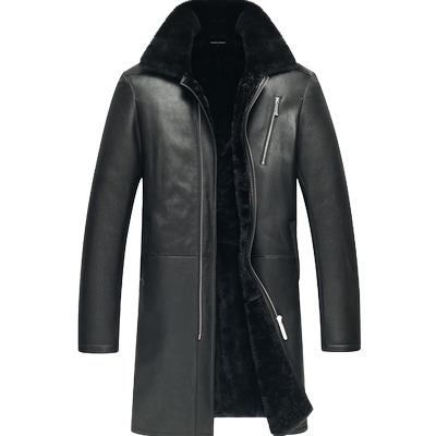 澳洲进口绵羊保暖中长冬款外套