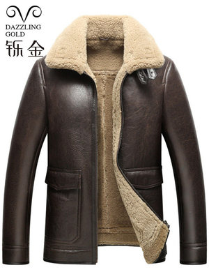 真皮衣原生态中长款加厚绵羊外套