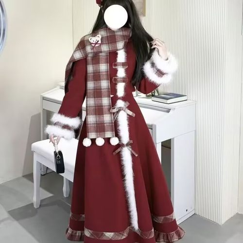 新年战袍秋冬甜美氛围套装