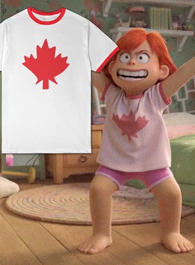 青春变形记Turning Red美美周边同款短袖T恤cos衣服包徽章挂件