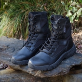 外贸原单微瑕疵马丁鞋 牛皮战术靴沙漠靴男鞋 YKK拉链橡胶防滑底男