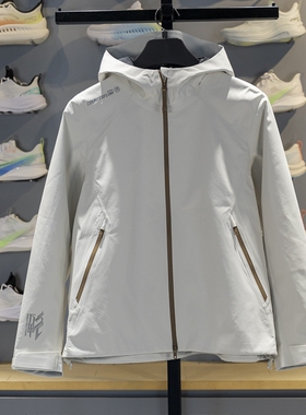 李宁户外CF溯万龙甲单层冲锋衣黑龘女子2025冬季宽松外套AEMV040