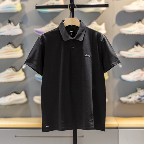 李宁短袖POLO衫男士2026年夏季T恤凉感舒适翻领运动服上衣APLW149