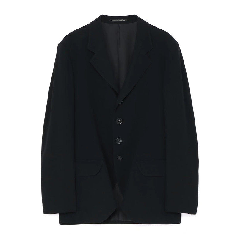 Niche style design single Outwear black silhouette silm Casual suit gabardine suit