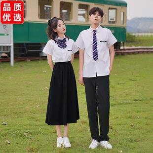 学生合唱演出服诗歌朗诵毕业班服夏英伦风风学院运动会比赛初高中