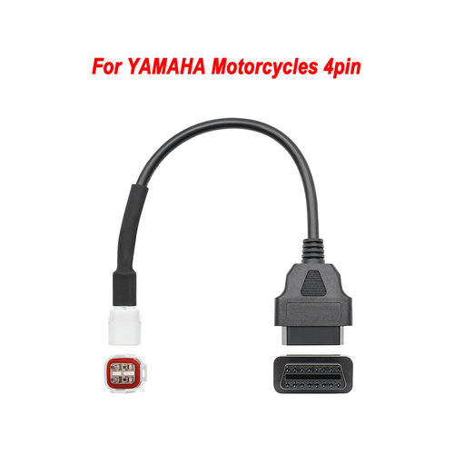 Adapter for Motorcycle Yamaha 4 Pin Plug Cable雅马哈4p转OBD2