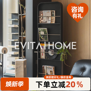全身镜落地镜家用小户型入户玄关可移动杂志架镜子轻奢卧室穿衣镜