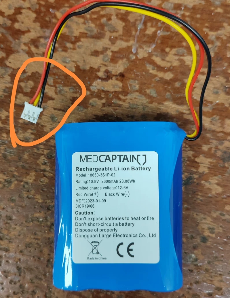 麦科田HP-30注射泵内置电池10.8V 2600mA MEDCAPTAIN18650-3S电池