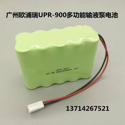 适用广州欧浦瑞UPR-900多功能输液泵电池Ni-MH AA2000mAh 12V电池