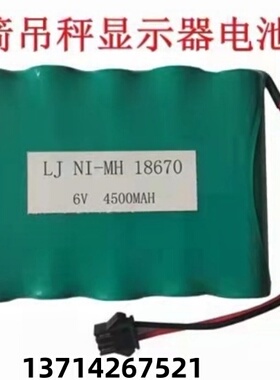 NI-MH 18670 4500mah 6V 适用蓝箭吊磅吊秤OCS仪表显示器充电电池