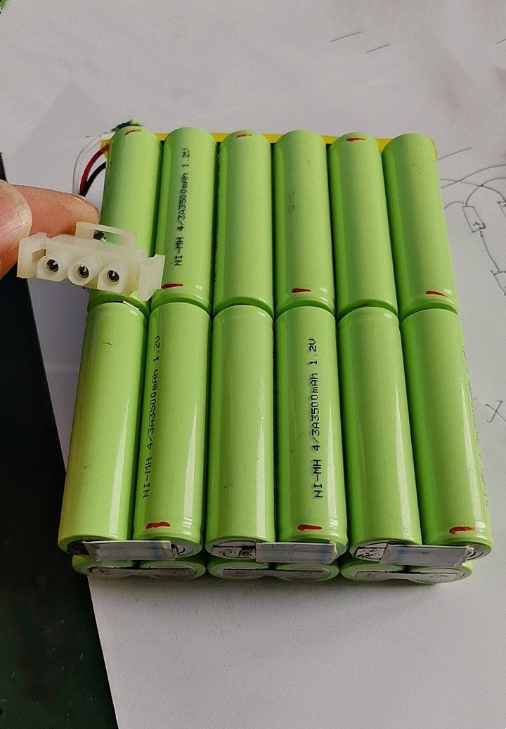 镍氢电池NI-MH 4/3A 9.6V 13.5AH适用于悬浮粒子计数器充电电池组